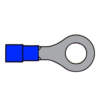 Ringsko blå - Ø10,5mm 10 stk